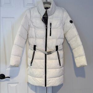 Nautica White and Black Puffer Jacket